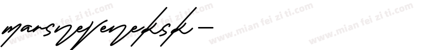 marsneveneksk字体转换
