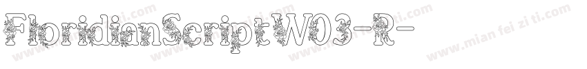FloridianScriptW03-R字体转换