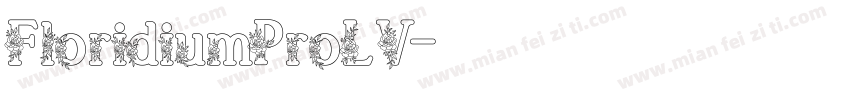 FloridiumProLV字体转换