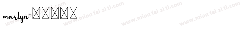 marlyn字体转换