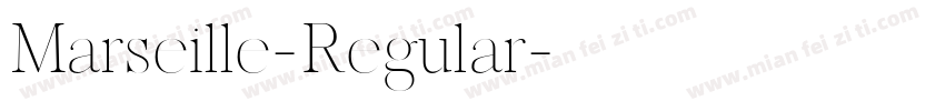 Marseille-Regular字体转换