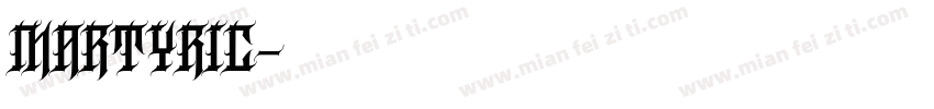 martyric字体转换