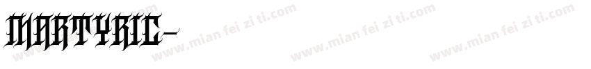 martyric字体转换