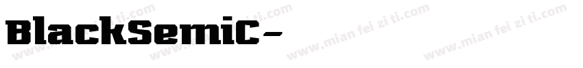 BlackSemiC字体转换