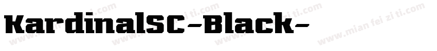 KardinalSC-Black字体转换
