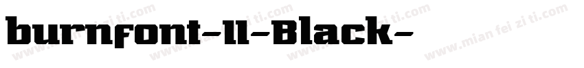 burnfont-11-Black字体转换