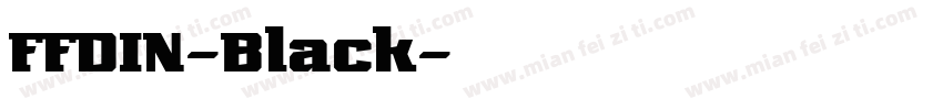 FFDIN-Black字体转换