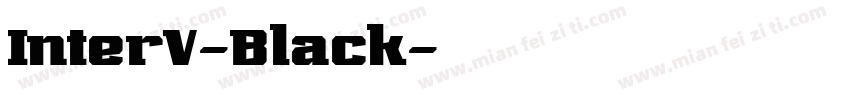 InterV-Black字体转换