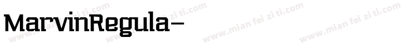 MarvinRegula字体转换