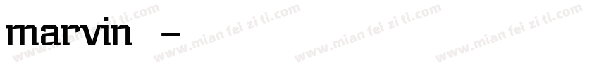 marvin字体字体转换