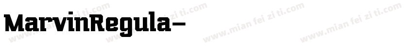 MarvinRegula字体转换
