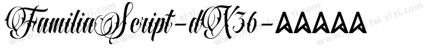 FamiliaScript-dX36字体转换