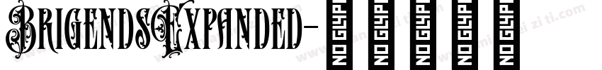 BrigendsExpanded字体转换