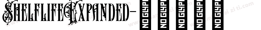 ShelflifeExpanded字体转换