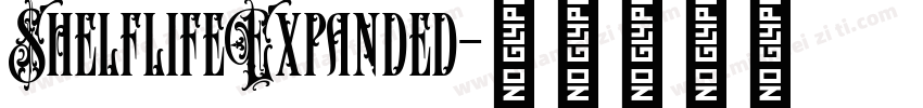 ShelflifeExpanded字体转换