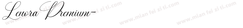 LenoraPremium字体转换