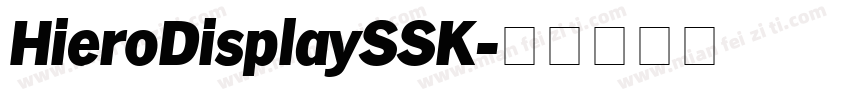 HieroDisplaySSK字体转换