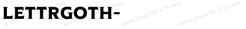 lettrGoth字体转换