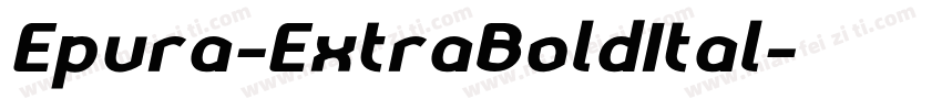 Epura-ExtraBoldItal字体转换
