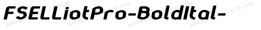 FSELLiotPro-BoldItal字体转换