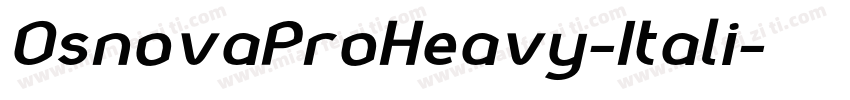 OsnovaProHeavy-Itali字体转换