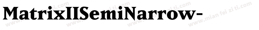 MatrixIISemiNarrow字体转换