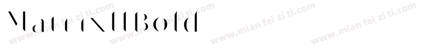 MatrixIIBold字体转换