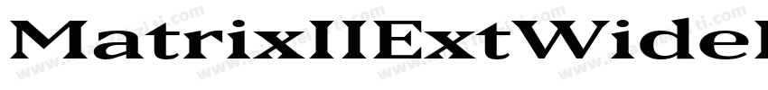 MatrixIIExtWideLin字体转换