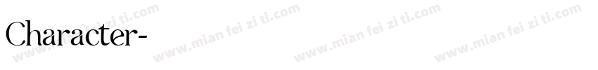 Character字体转换