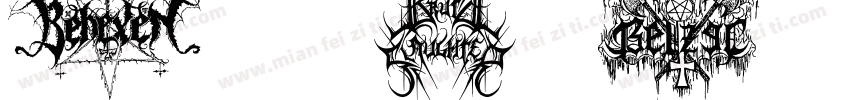 BlackMetalLogos-531x字体转换