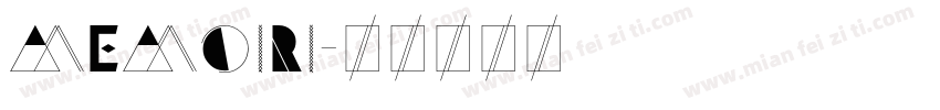 MEMOIRI字体转换