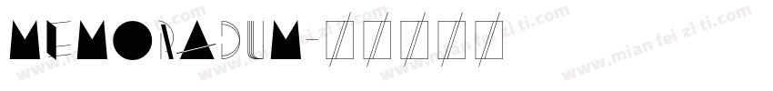 memoradum字体转换