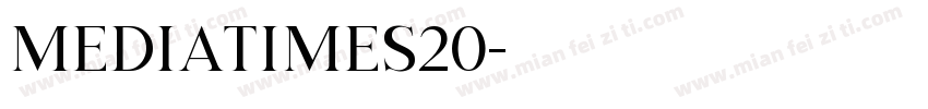 mediatimes20字体转换