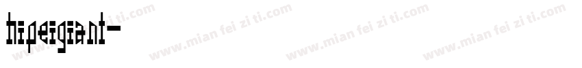 hipeigiant字体转换