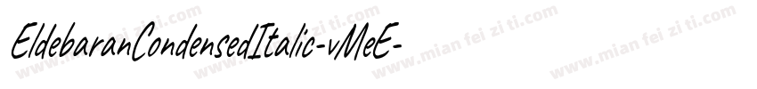 EldebaranCondensedItalic-vMeE字体转换