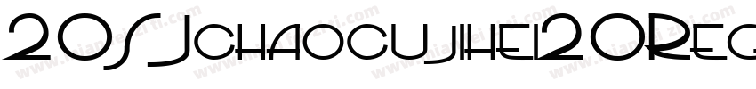 20SJchaocujihei20Regul字体转换