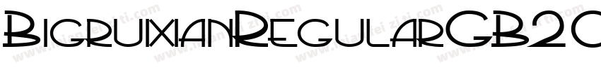 BigruixianRegularGB20字体转换