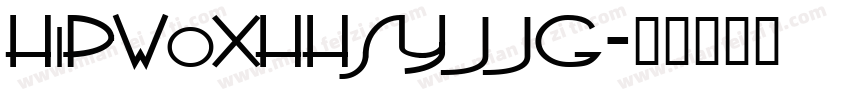 HiPWoXHHSYJJG字体转换