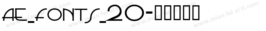 ae_fonts_20字体转换