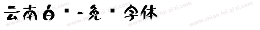 云南白药字体转换