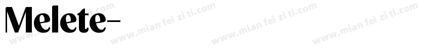 Melete字体转换