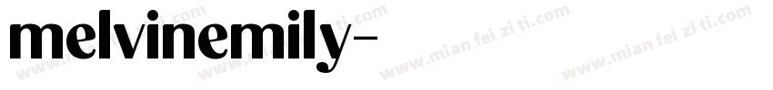 melvinemily字体转换