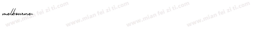 melbourne字体转换