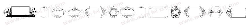 CalligraphicFramesSoftTwo-e59O字体转换
