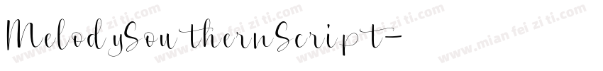 MelodySouthernScript字体转换