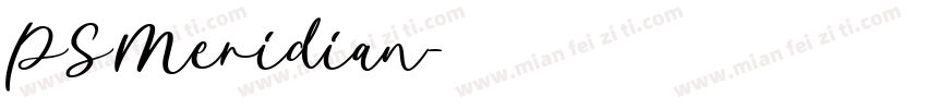 PSMeridian字体转换