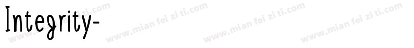 Integrity字体转换