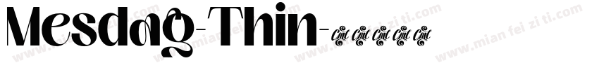 Mesdag-Thin字体转换