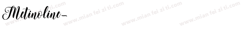 Metinoline字体转换