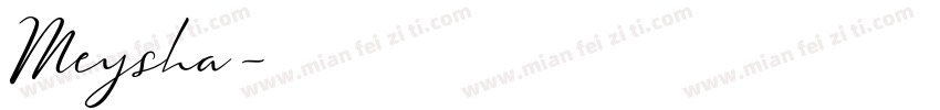 Meysha字体转换
